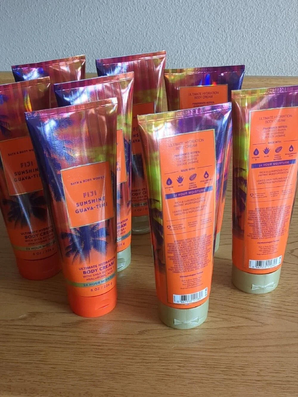 Bath & Body Works Fiji Sunshine Guava-Tini Body Cream - Orange